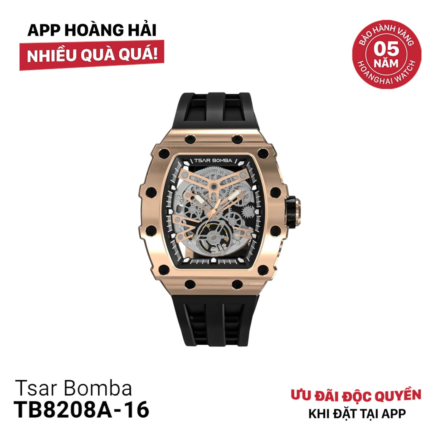 Đồng hồ cơ Tsar Bomba TB8208A