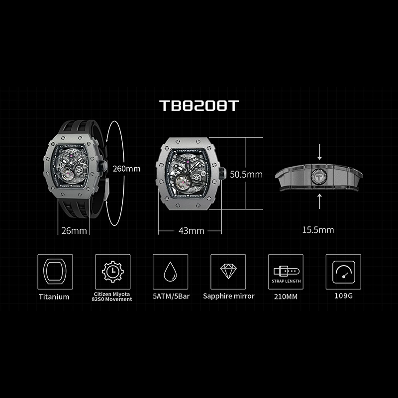 Đồng hồ cơ Tsar Bomba TB8208T-01