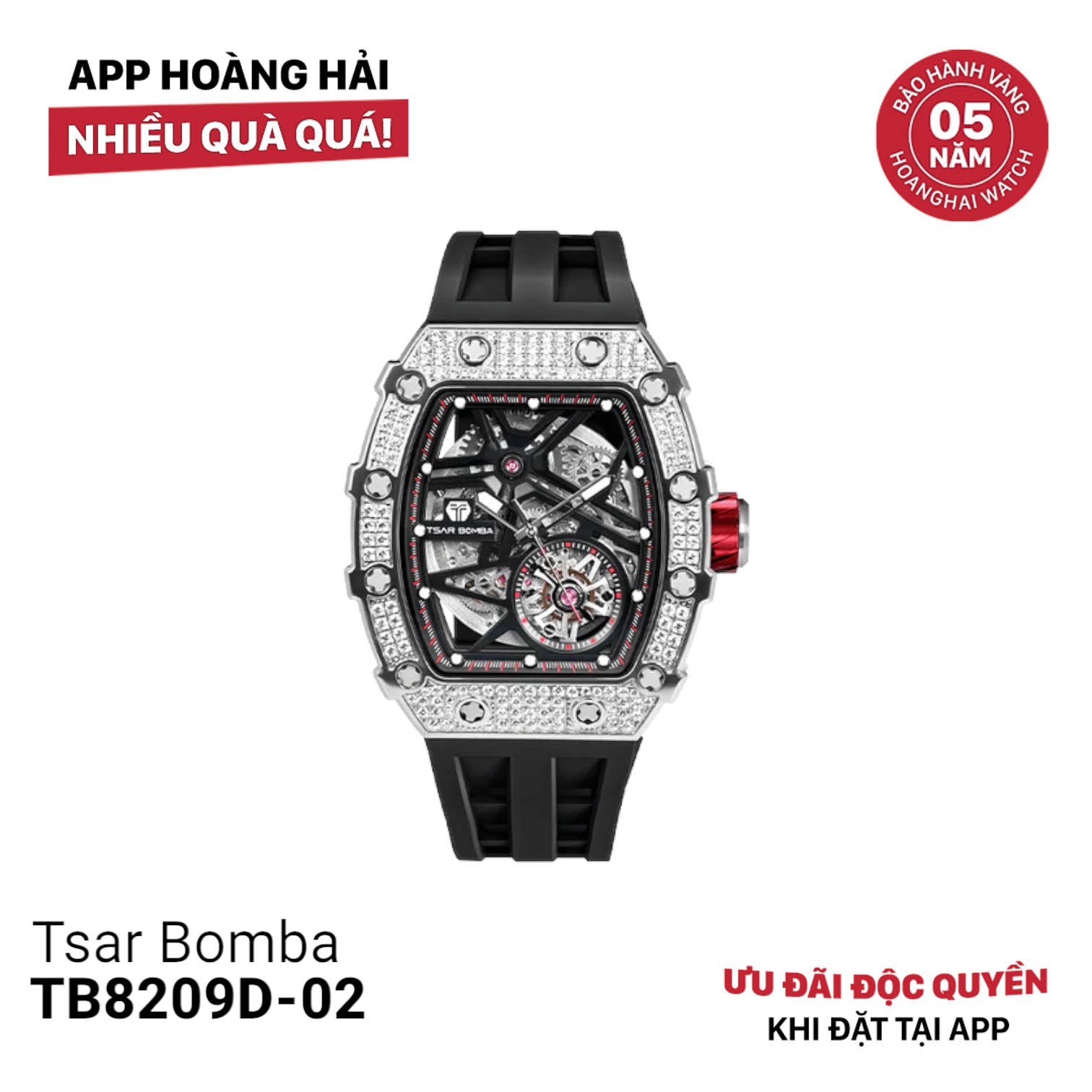 Đồng hồ cơ Tsar Bomba TB8209D