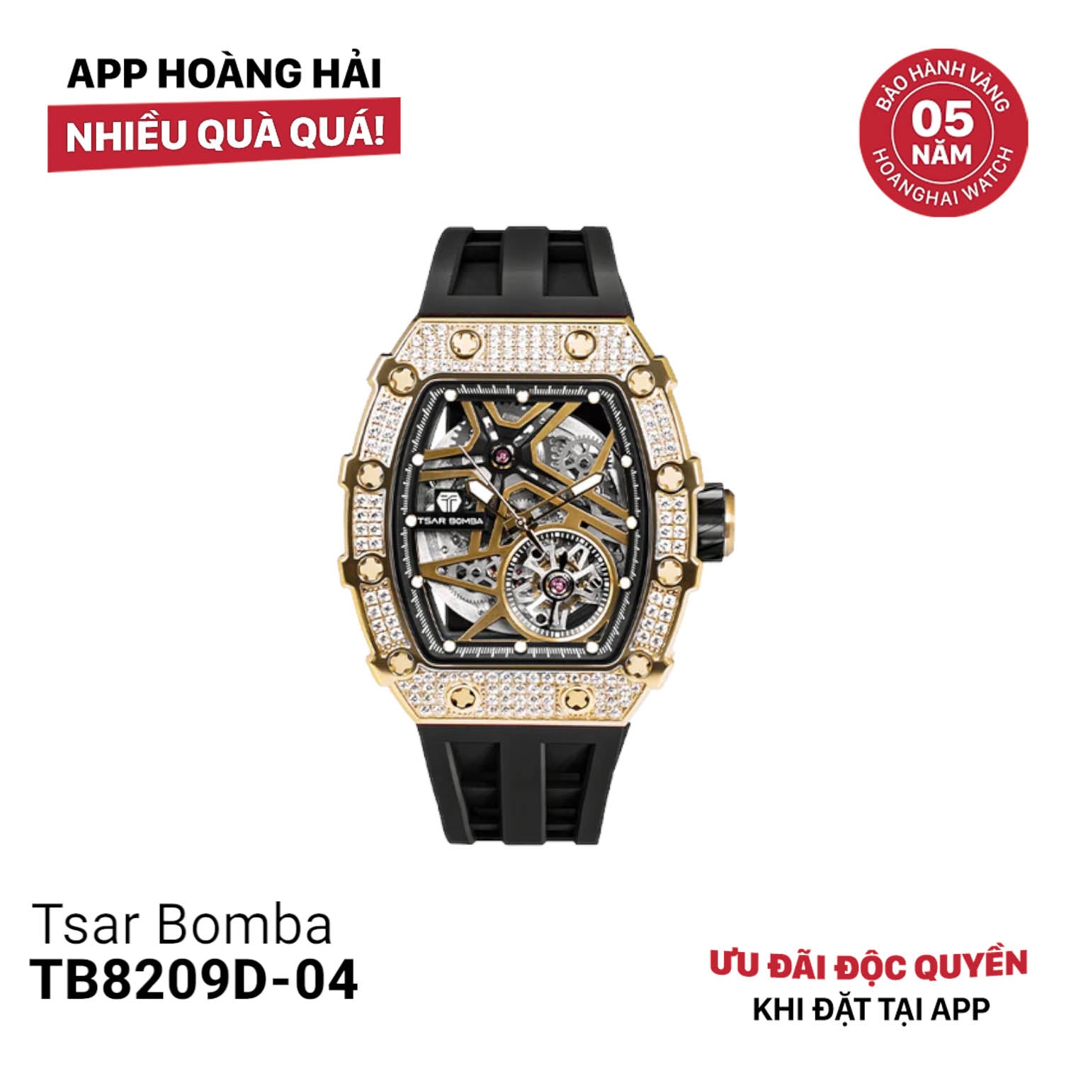 Đồng hồ cơ Tsar Bomba TB8209D