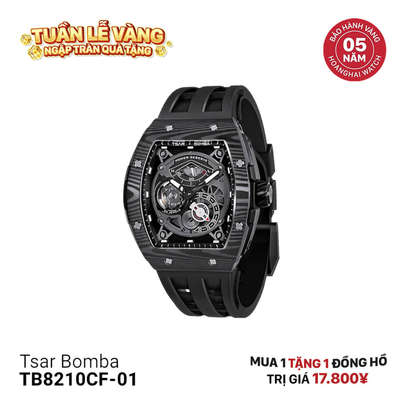 Đồng hồ cơ Tsar Bomba TB8210CF-01 - Nhận Order