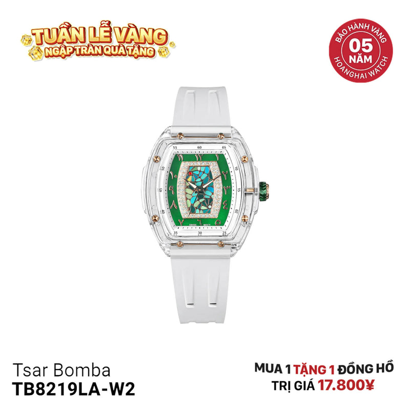 Đồng hồ pin nữ Tsar Bomba Nucleus Femme 02 TB8219LA-W2 - Nhận Order