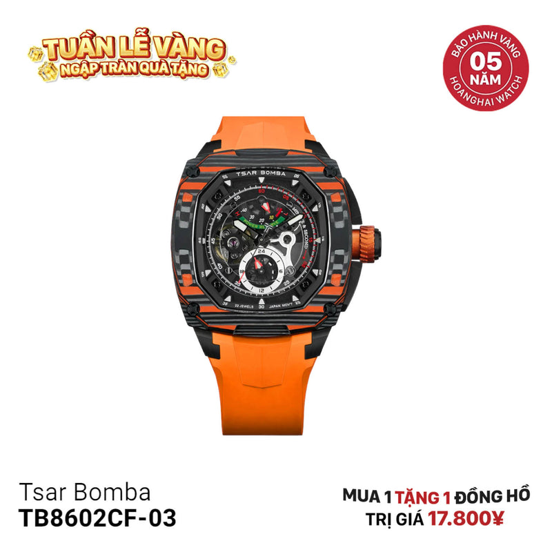 Đồng hồ cơ Tsar Bomba TB8602CF-03 - Nhận Order