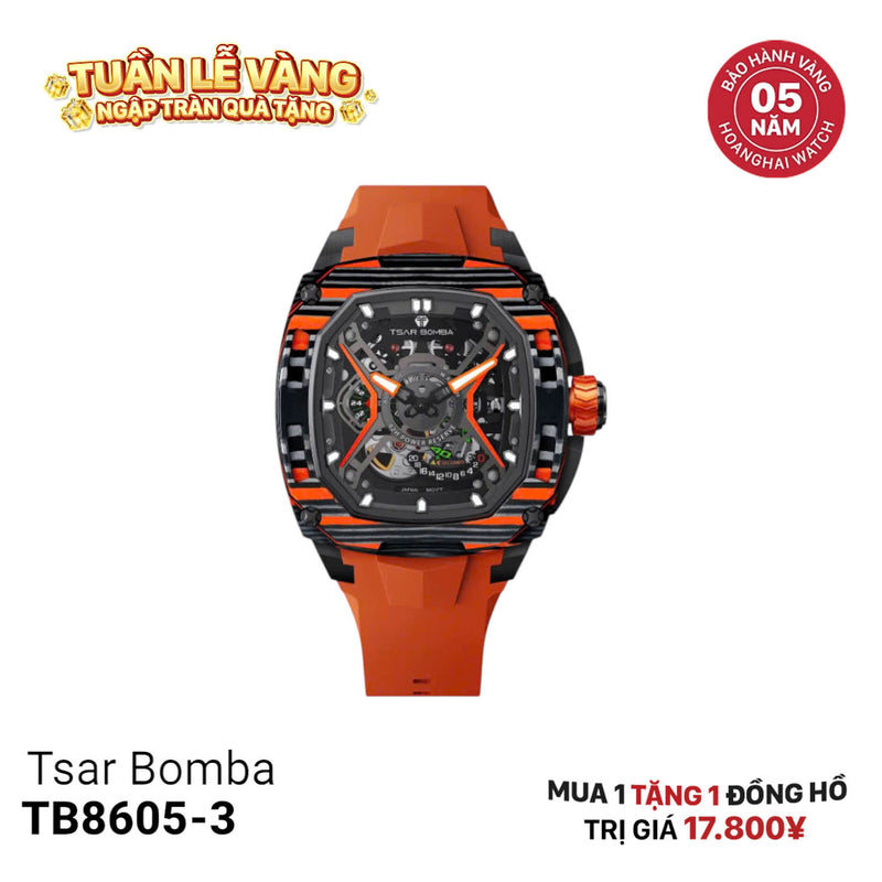 Đồng hồ cơ Tsar Bomba TB8605-3 - Nhận Order