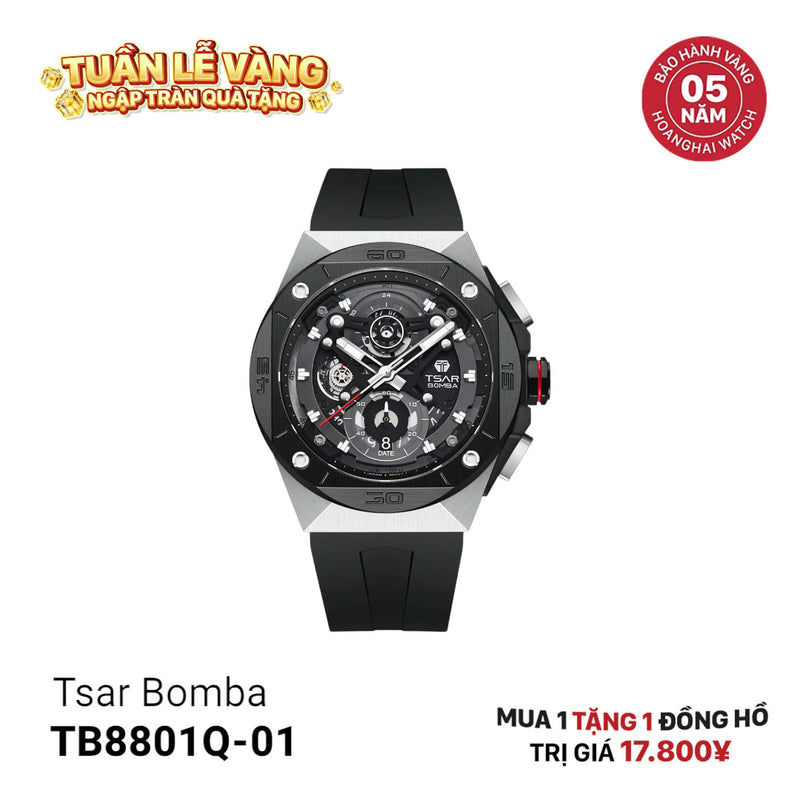 Đồng hồ pin Tsar Bomba TB8801Q-01 - Nhận Order