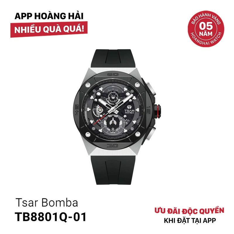 Đồng hồ pin Tsar Bomba TB8801Q - Nhận Order