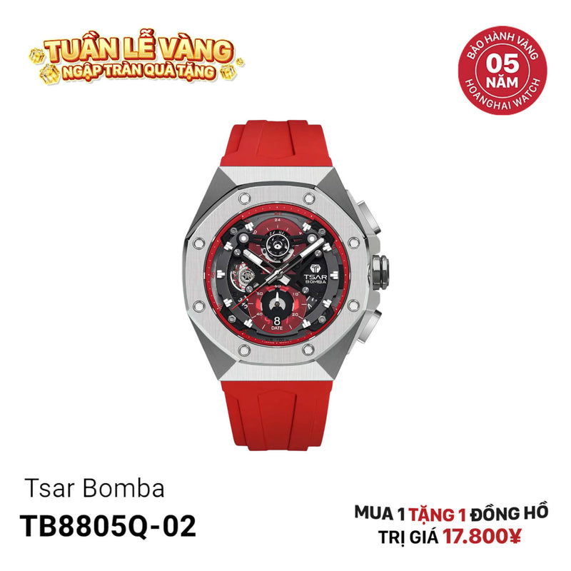 Đồng hồ pin Tsar Bomba TB8805Q-02 - Nhận Order