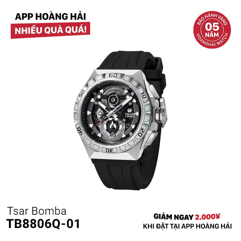 Đồng hồ pin Tsar Bomba TB8806Q-01 - Nhận Order