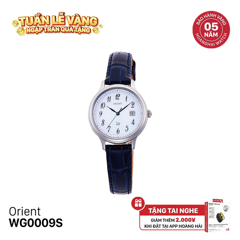 Đồng hồ năng lượng mặt trời nữ Orient iO Natural & Plain RN-WG0009S