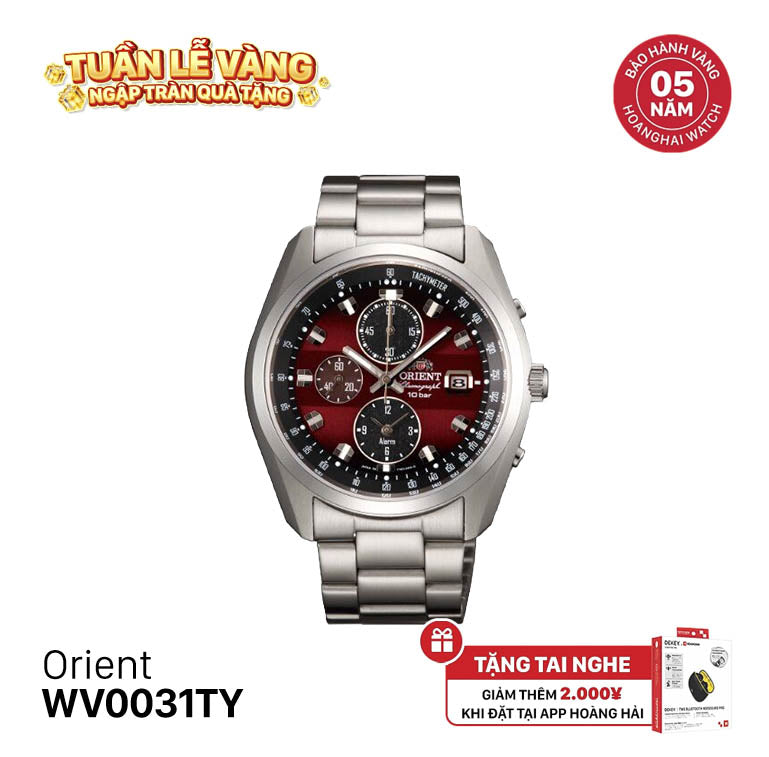 Đồng hồ năng lượng mặt trời Orient Chronograph WV0031TY