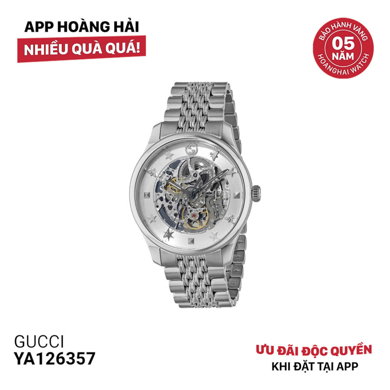 Đồng hồ cơ GUCCI YA126357 - Nhận Order 3-5 ngày