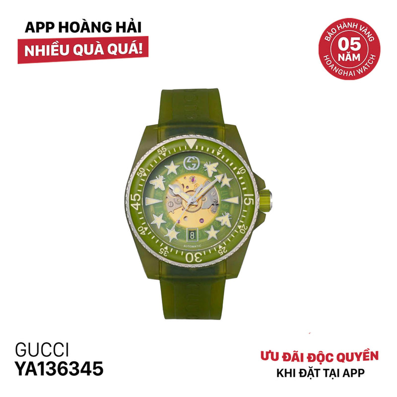 Đồng hồ cơ GUCCI YA136345 - Nhận Order 3-5 ngày