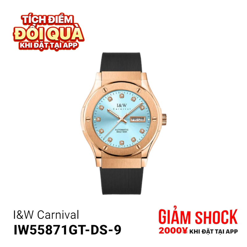 Đồng hồ cơ I&W Carnival IW55871GT-DS-9